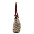 Shoulder Bag Small Eclipse Shopping Beige Monogrammed Canvas