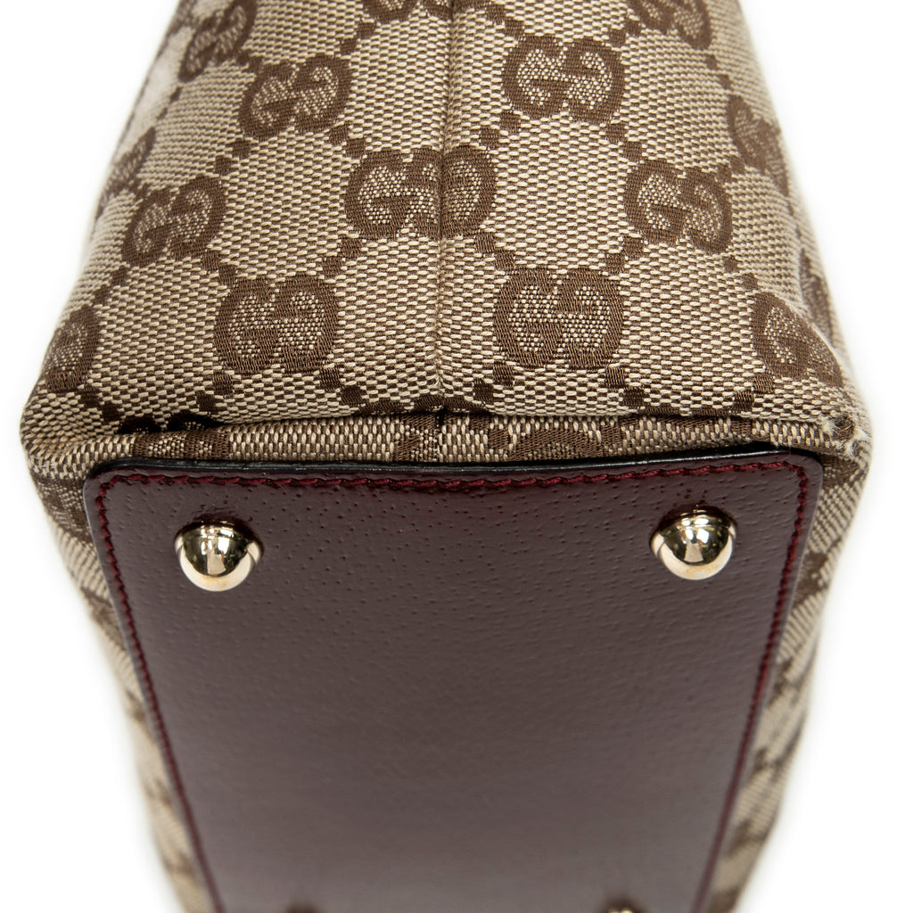 Shoulder Bag Small Eclipse Shopping Beige Monogrammed Canvas