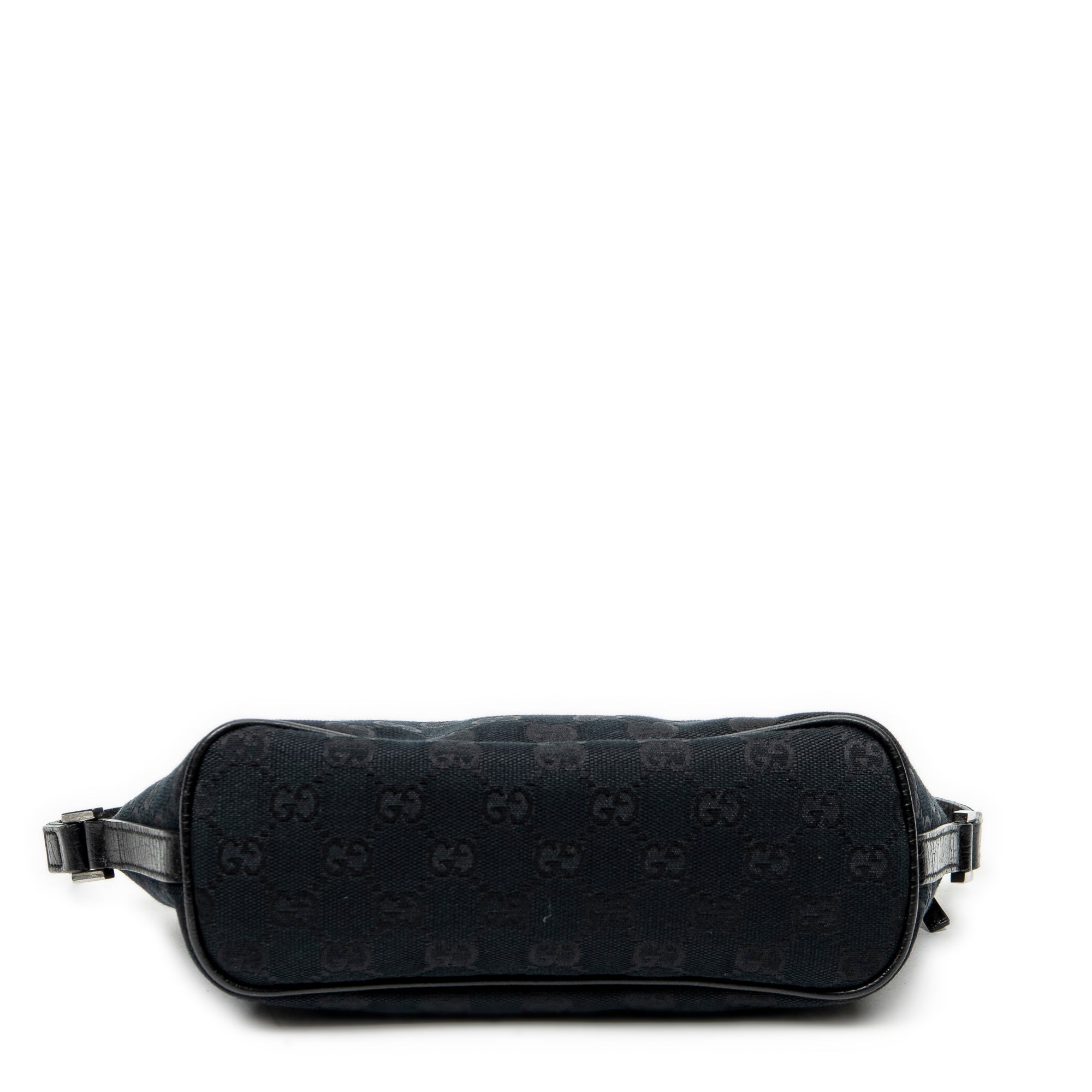 Shoulder Bag Web Boat Pochette Black Monogrammed Canvas