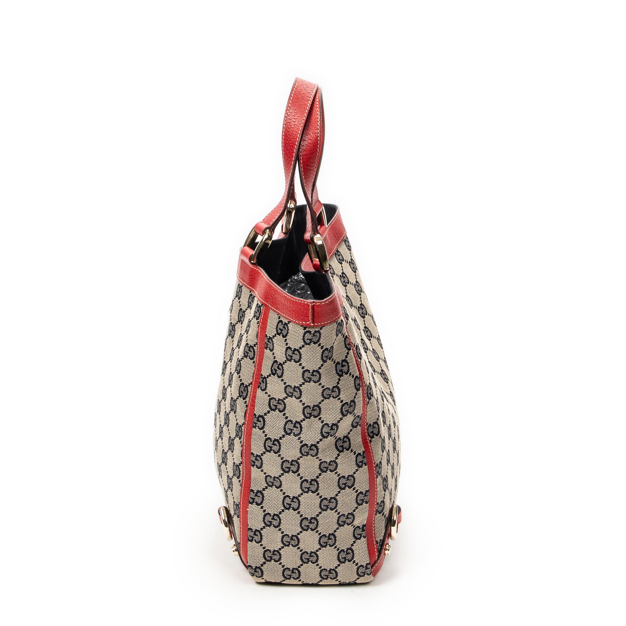 Shoulder Bag Small Abbey D-Ring Tote Beige Monogrammed Canvas