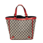 Shoulder Bag Small Abbey D-Ring Tote Beige Monogrammed Canvas