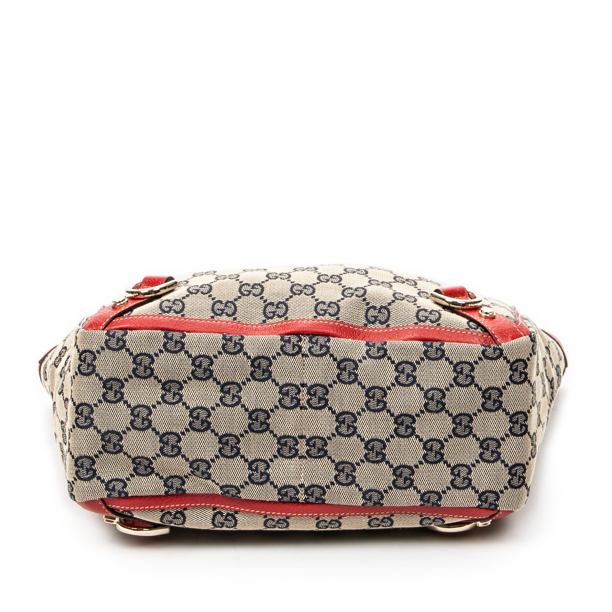 Shoulder Bag Small Abbey D-Ring Tote Beige Monogrammed Canvas