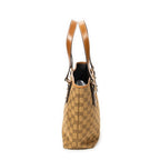 Shoulder Bag Small Tall Tote Tan Monogrammed Canvas