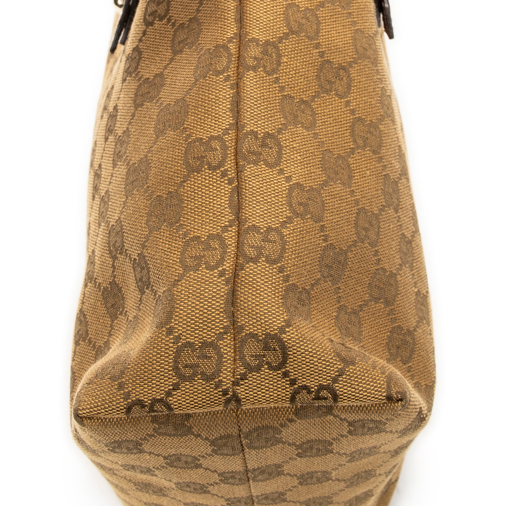 Shoulder Bag Small Tall Tote Tan Monogrammed Canvas