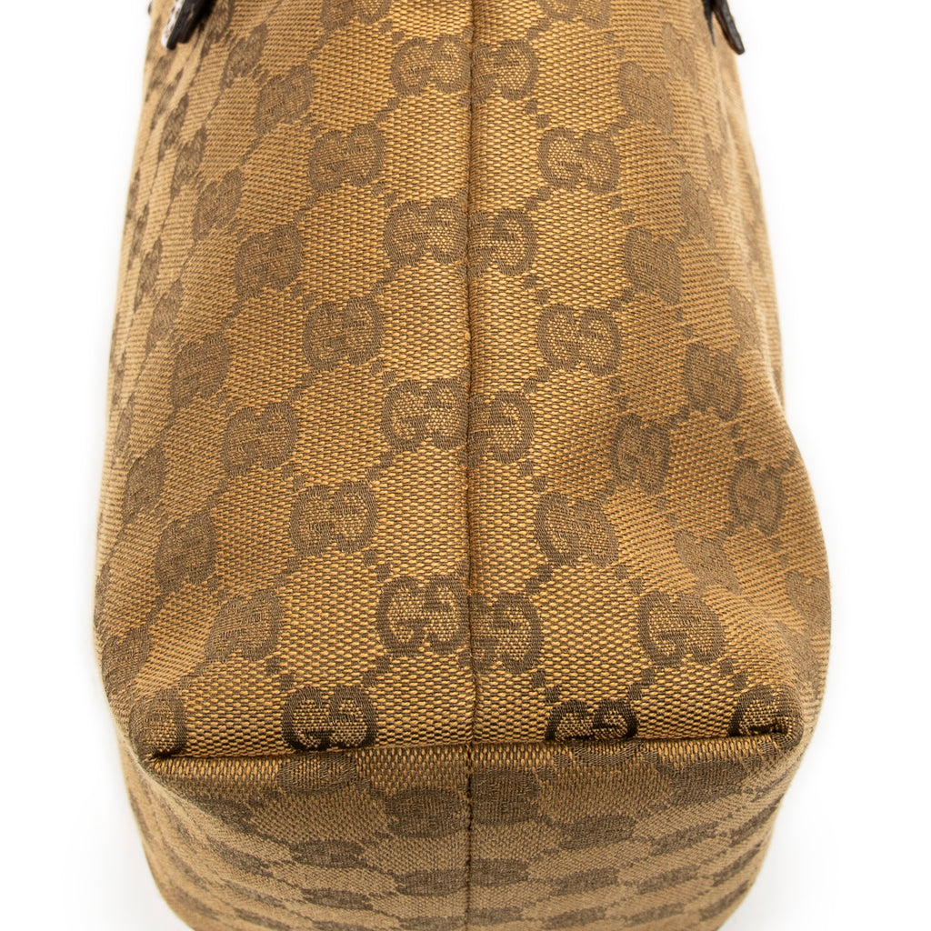 Shoulder Bag Small Tall Tote Tan Monogrammed Canvas