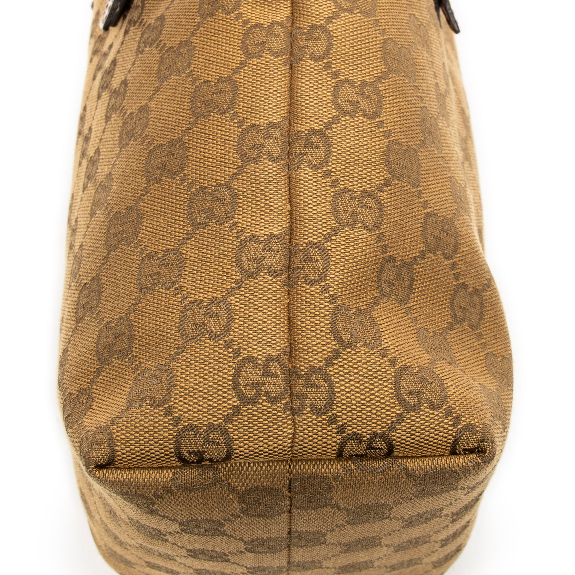Shoulder Bag Small Tall Tote Tan Monogrammed Canvas