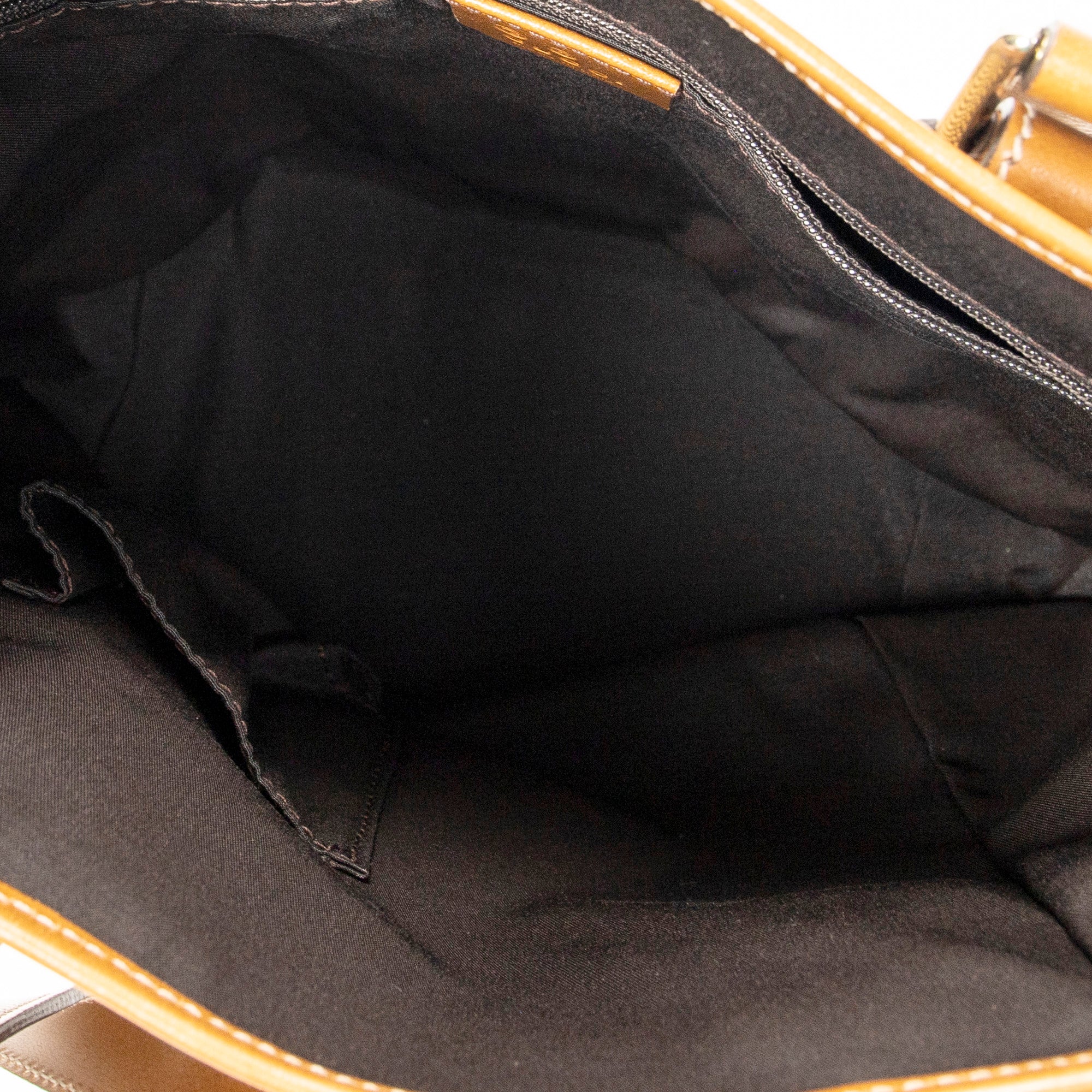 Shoulder Bag Small Tall Tote Tan Monogrammed Canvas