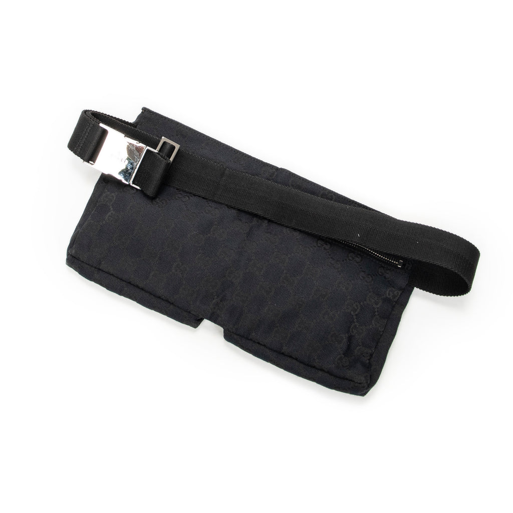 Waist Bag Waist Pouch Black Monogrammed Canvas