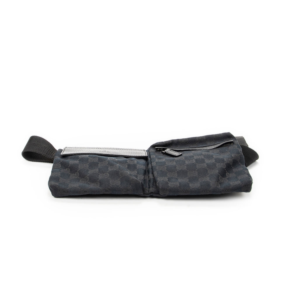 Waist Bag Waist Pouch Black Monogrammed Canvas