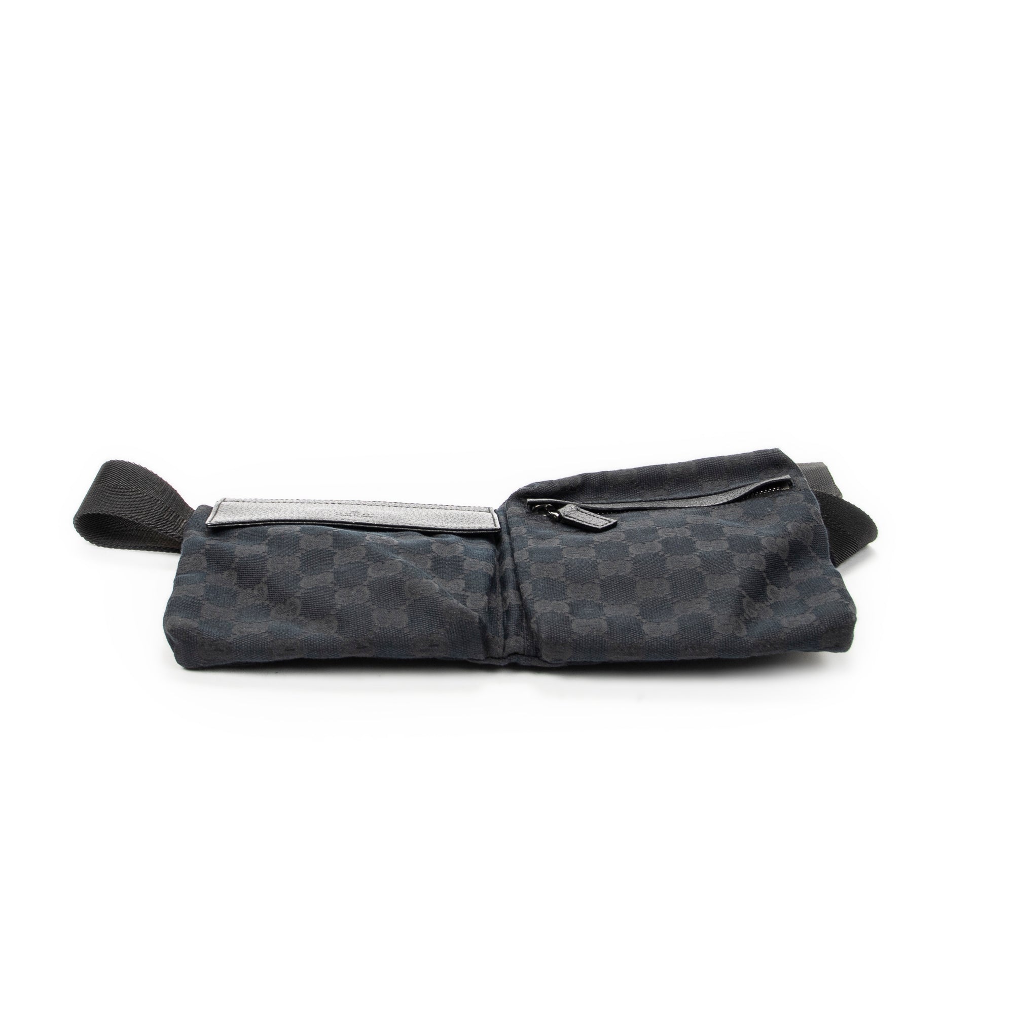 Waist Bag Waist Pouch Black Monogrammed Canvas