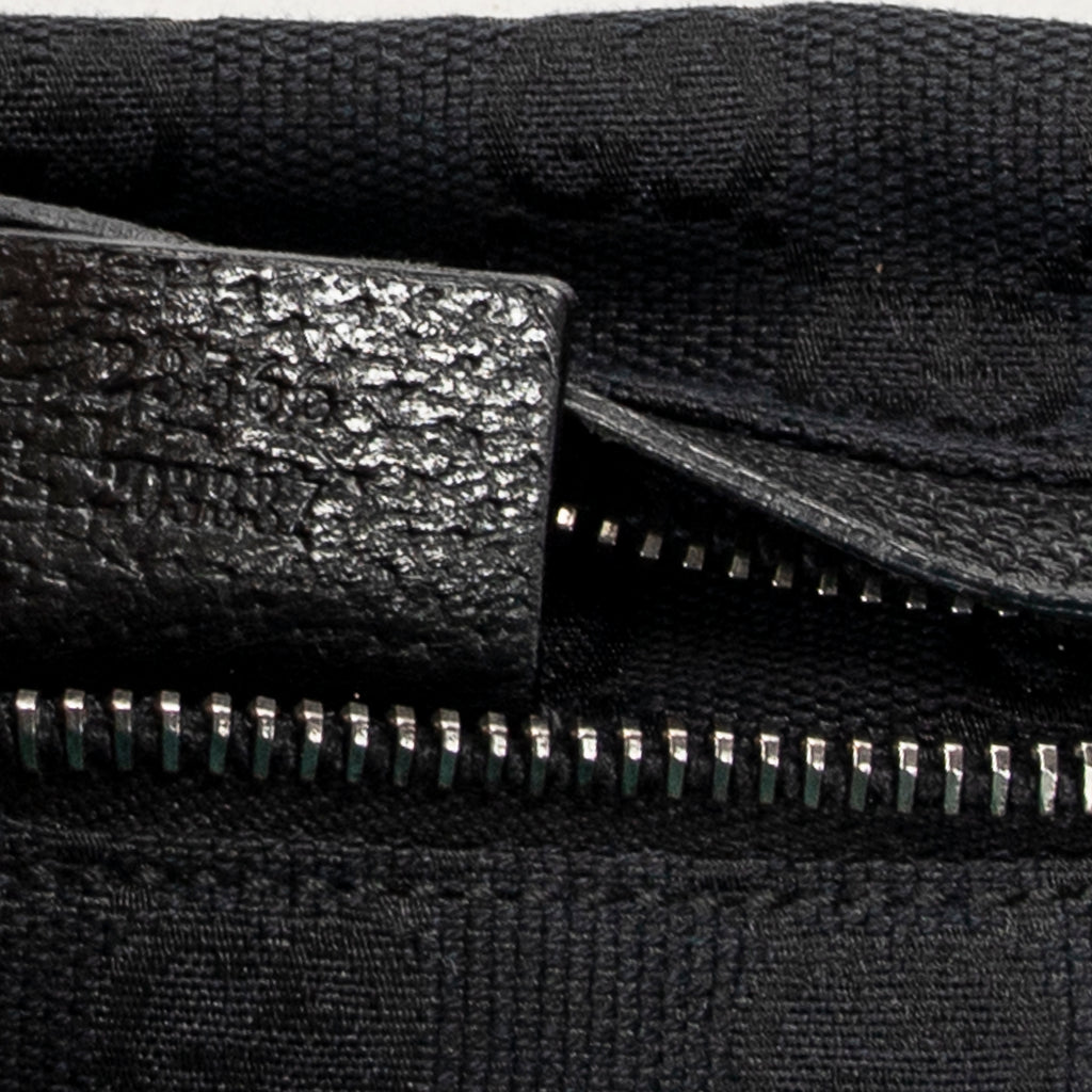 Waist Bag Waist Pouch Black Monogrammed Canvas