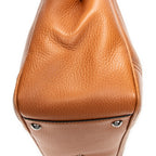 Shoulder Bag Medium Web Princy Tote Tan Grained Calfskin Leather