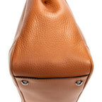 Shoulder Bag Medium Web Princy Tote Tan Grained Calfskin Leather
