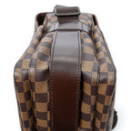 Bolso de hombro Naviglio Damier Ébène marrón