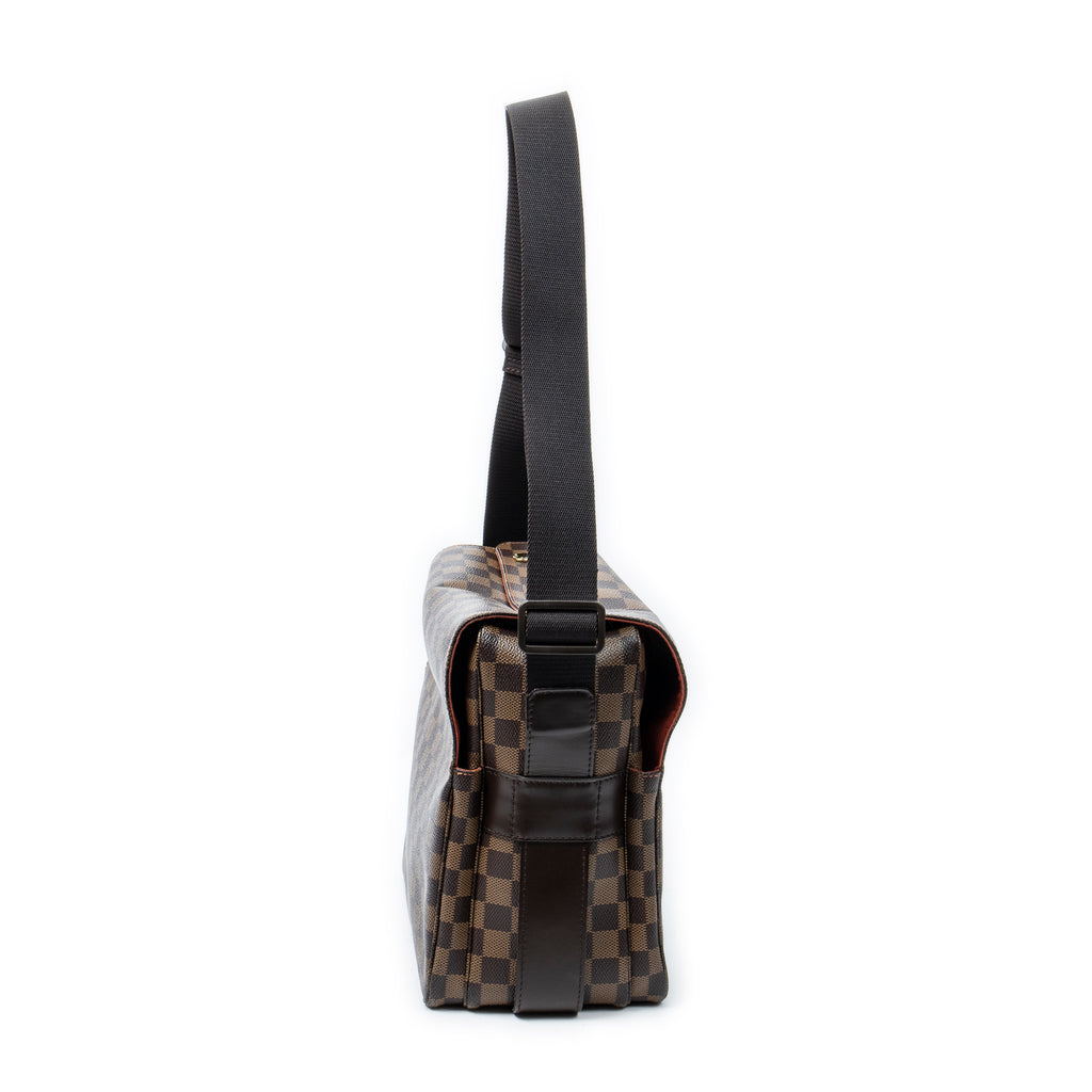 Bolso de Hombro Naviglio Damier Ebene Marrón
