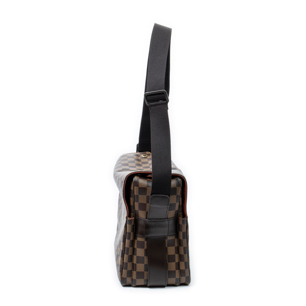 Bolso de Hombro Naviglio Damier Ebene Marrón