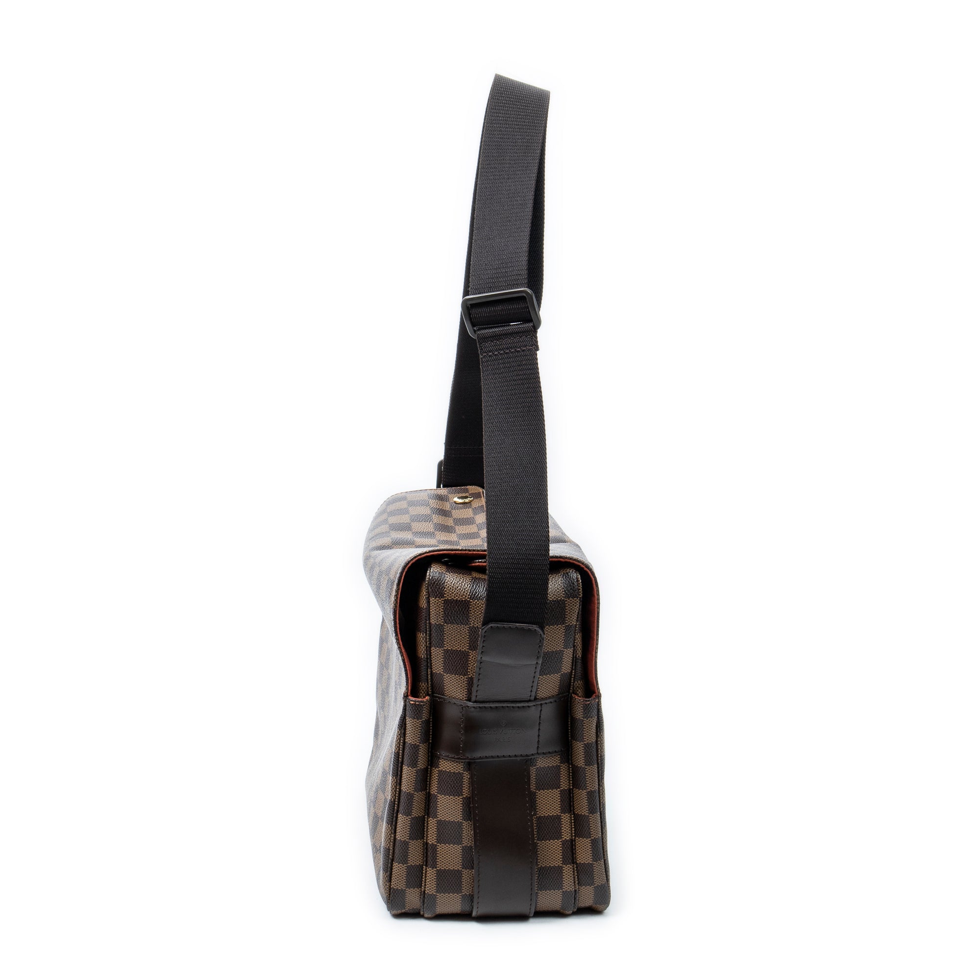 Bolso de Hombro Naviglio Damier Ebene Marrón