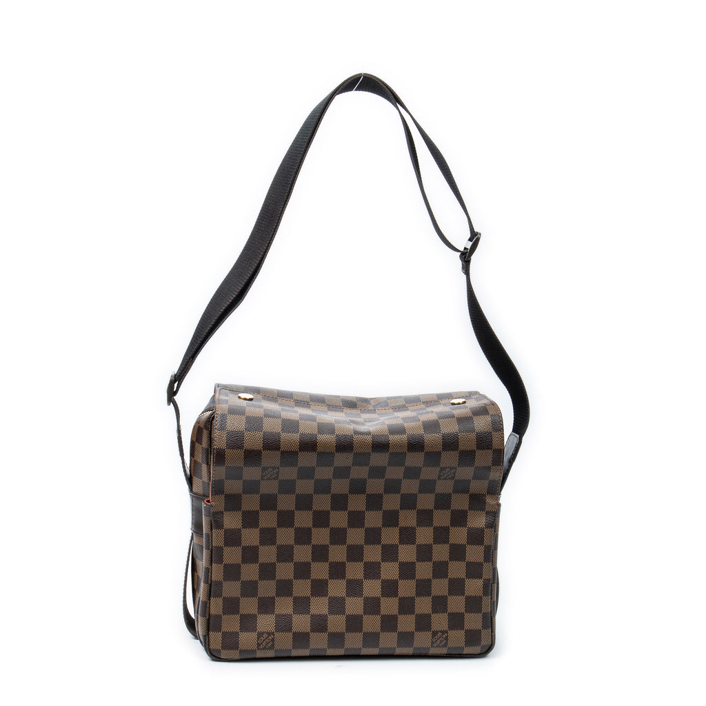 Bolso de Hombro Naviglio Damier Ebene Marrón