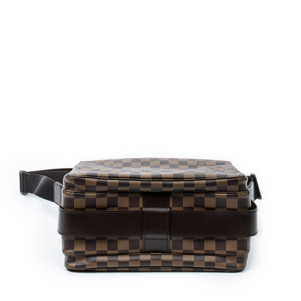 Bolso de Hombro Naviglio Damier Ebene Marrón