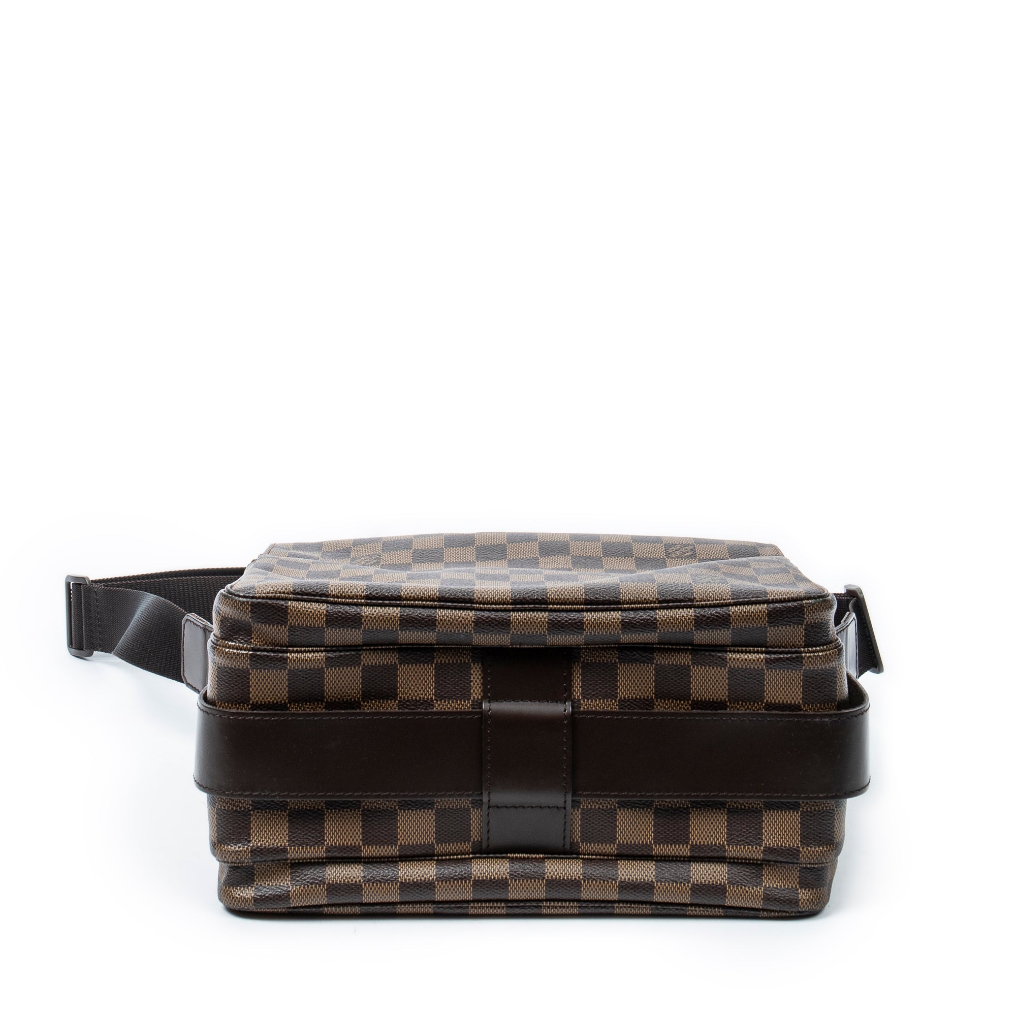 Bolso de Hombro Naviglio Damier Ebene Marrón