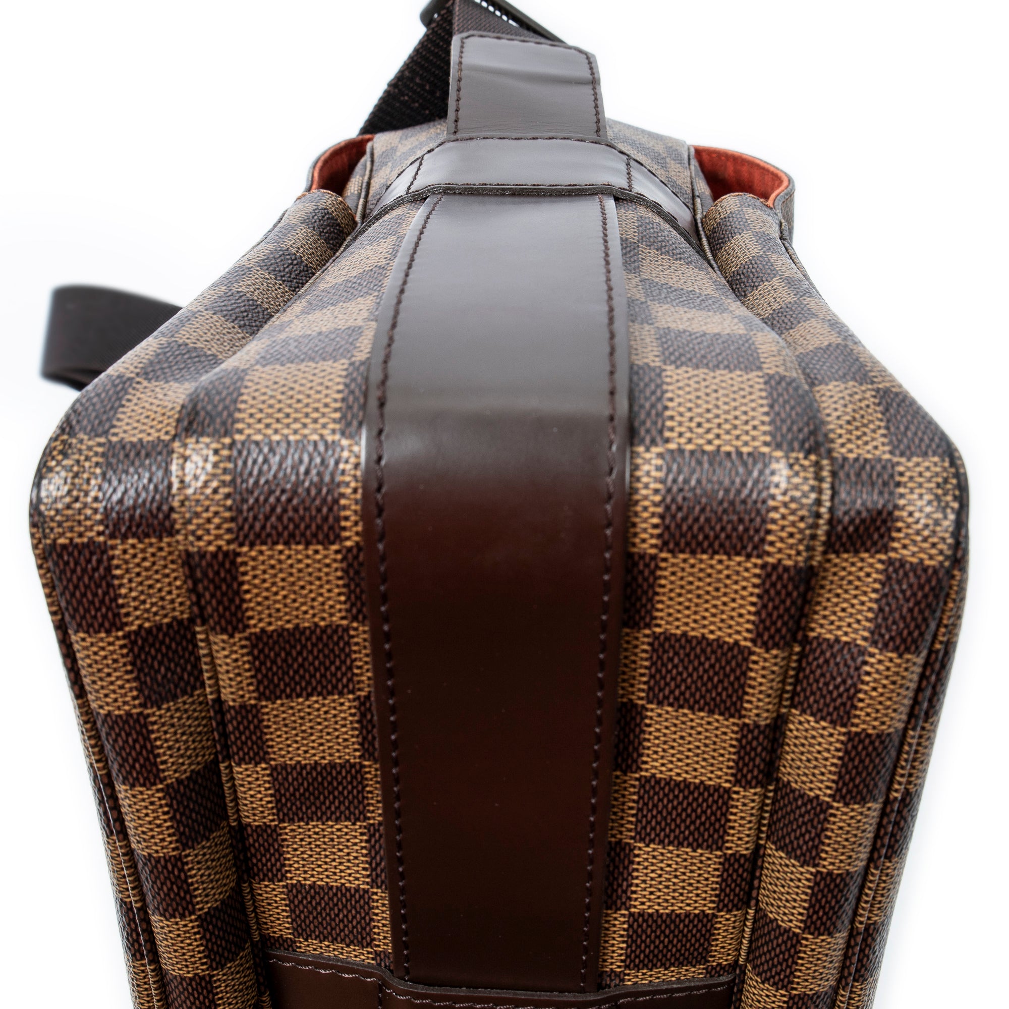 Bolso de Hombro Naviglio Damier Ebene Marrón