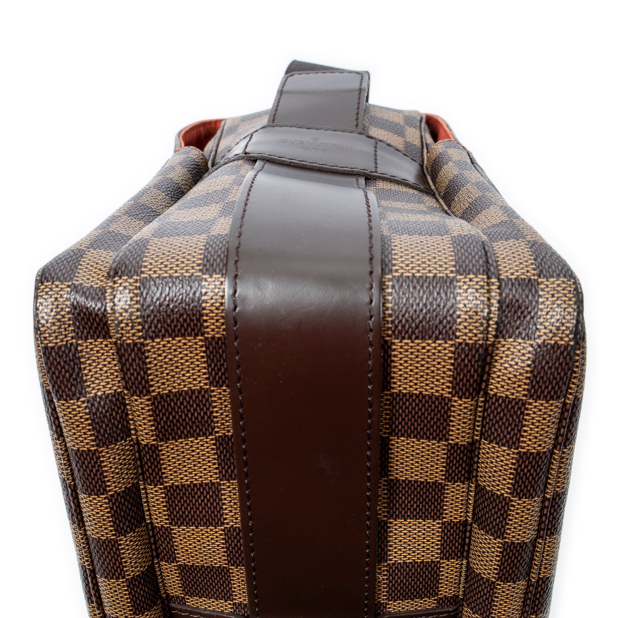 Bolso de Hombro Naviglio Damier Ebene Marrón