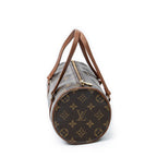 Handbag Papillon 26 Brown Monogram Canvas