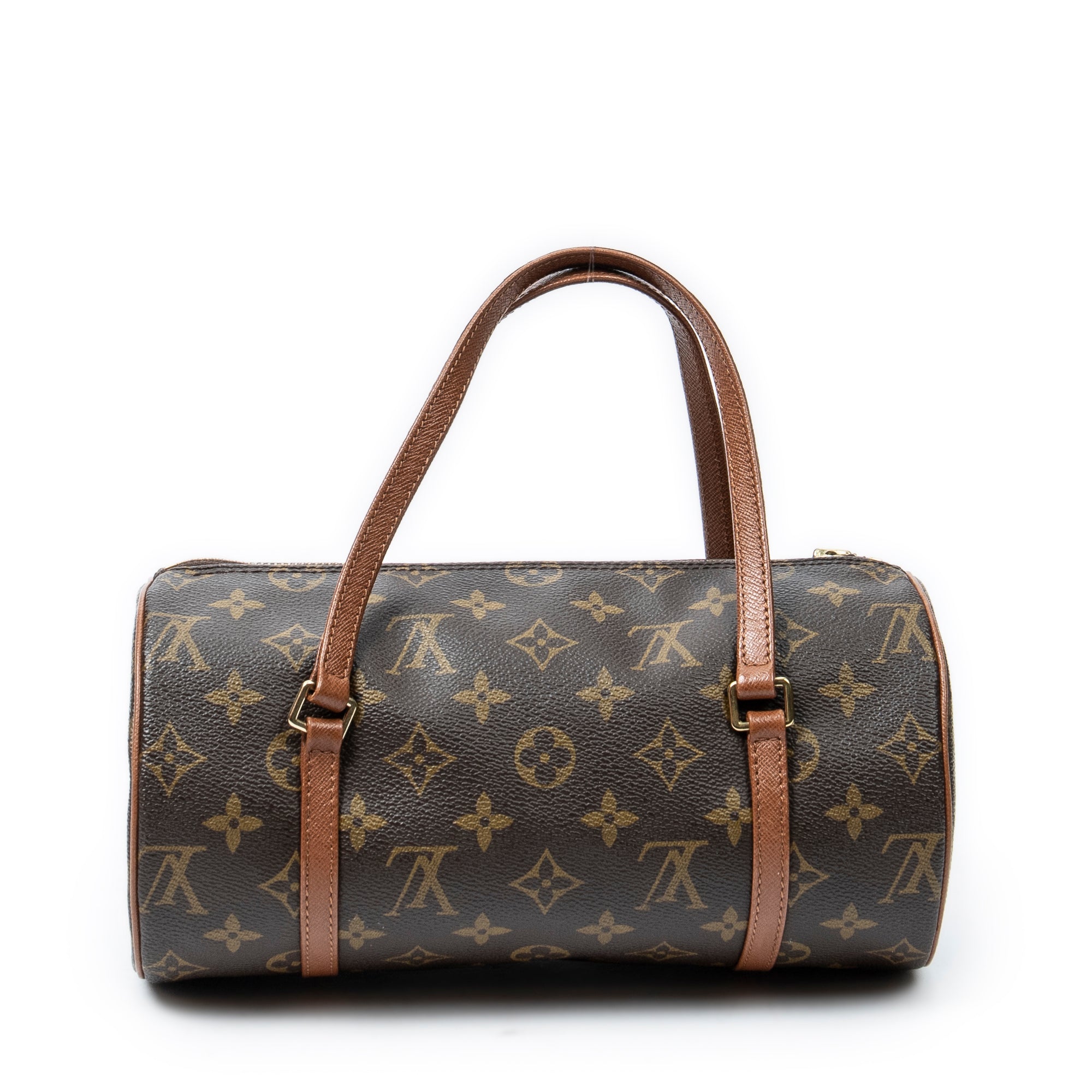 Handbag Papillon 26 Brown Monogram Canvas