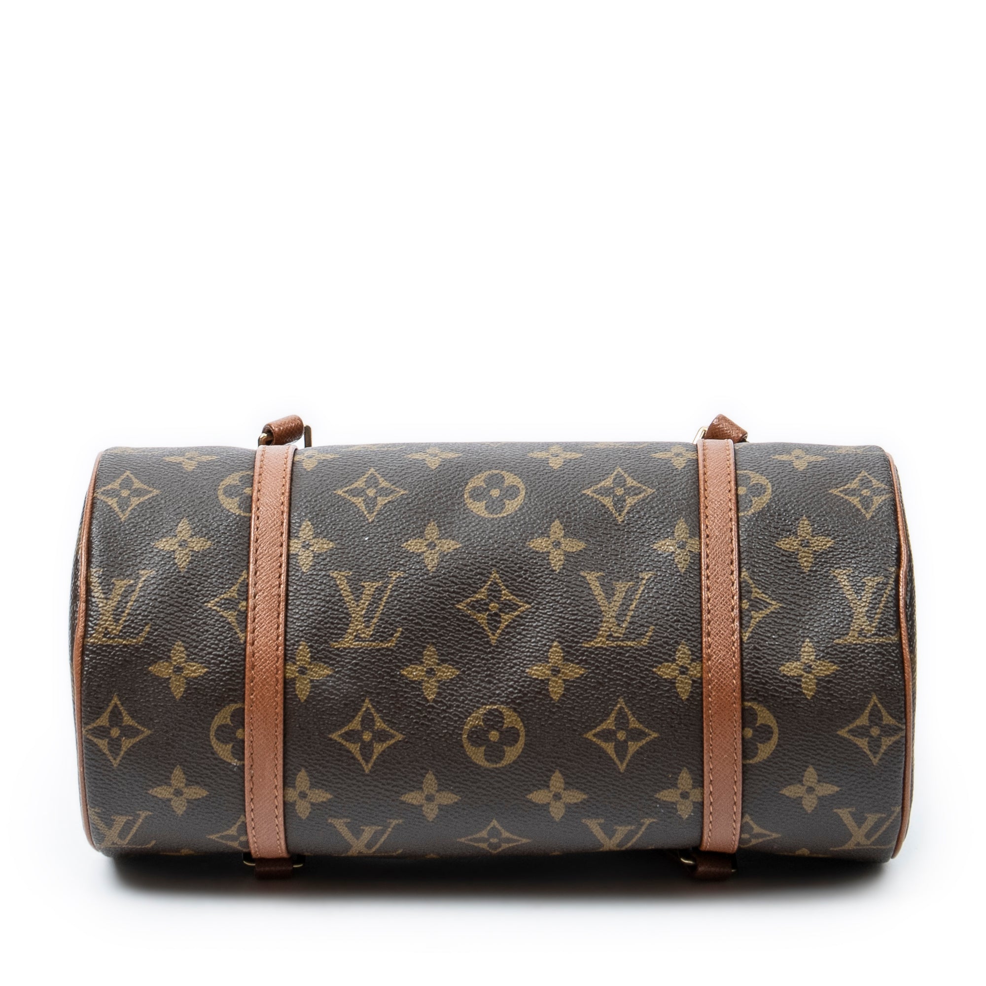 Handbag Papillon 26 Brown Monogram Canvas