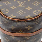 Handbag Papillon 26 Brown Monogram Canvas