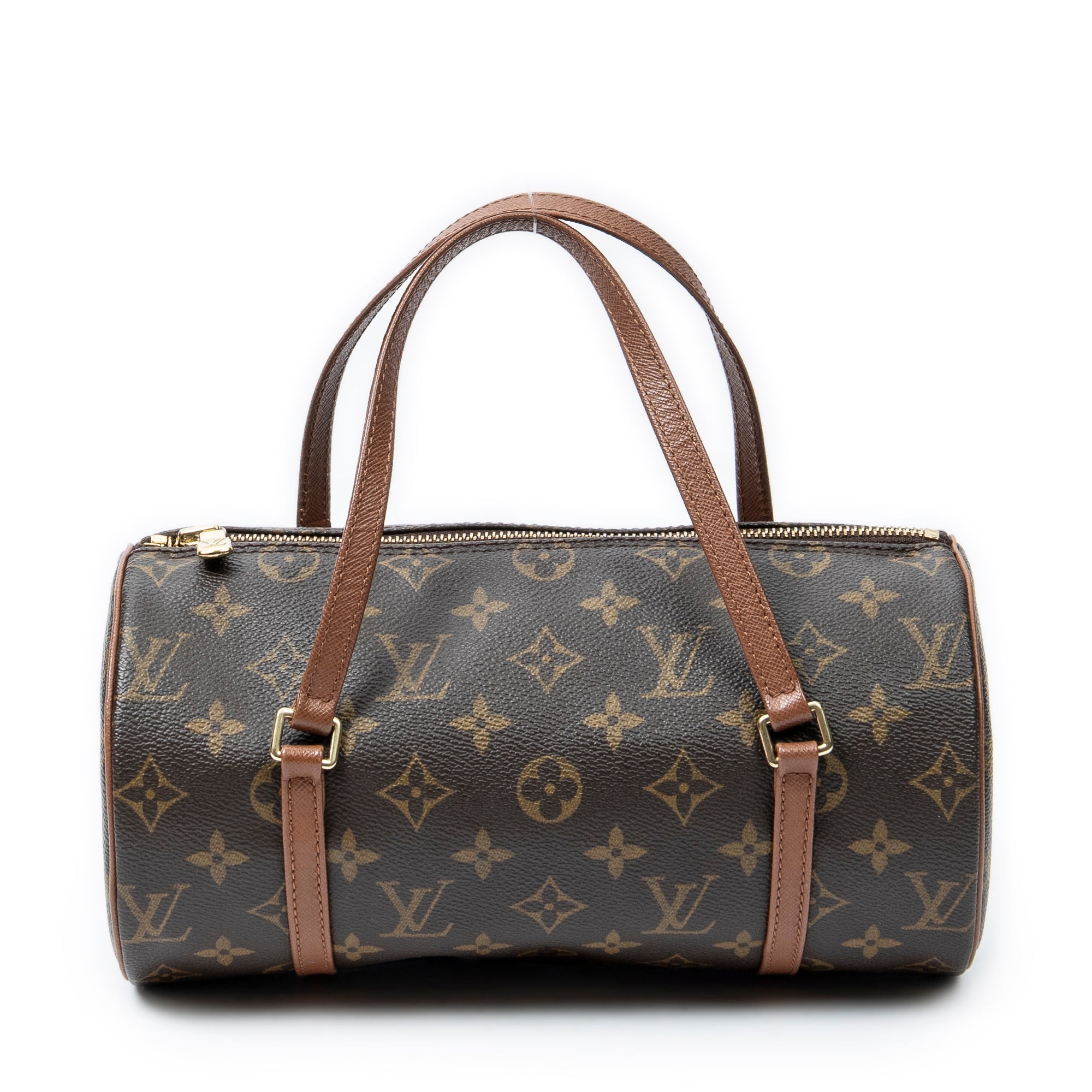 Handbag Papillon 26 Brown Monogram Canvas