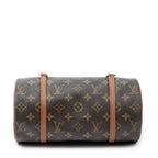 Handbag Papillon 26 Brown Monogram Canvas
