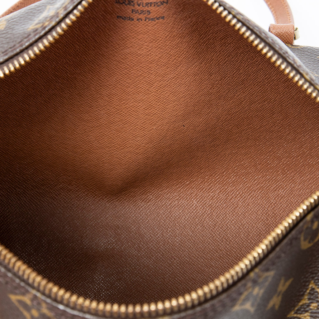 Handbag Papillon 26 Brown Monogram Canvas