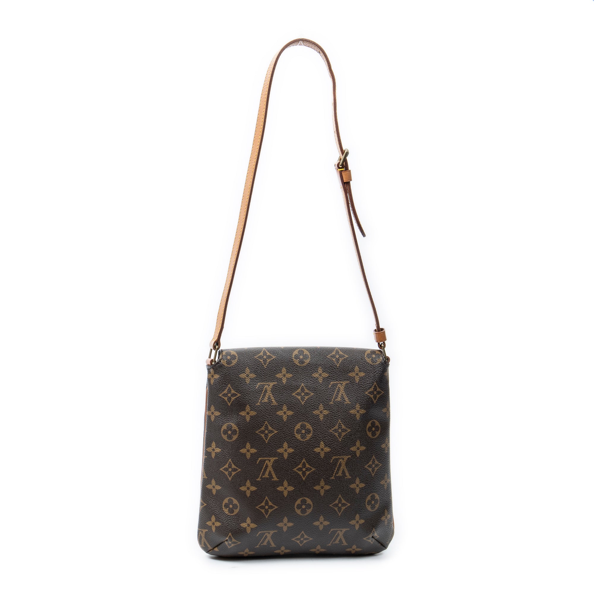 Sac Bandoulière Musette Salsa Monogram Toile Marron