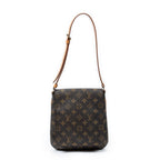 Shoulder Bag Musette Salsa Brown Monogram Canvas