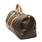 Bolsa de viaje Keepall 50 lona Monogram marrón