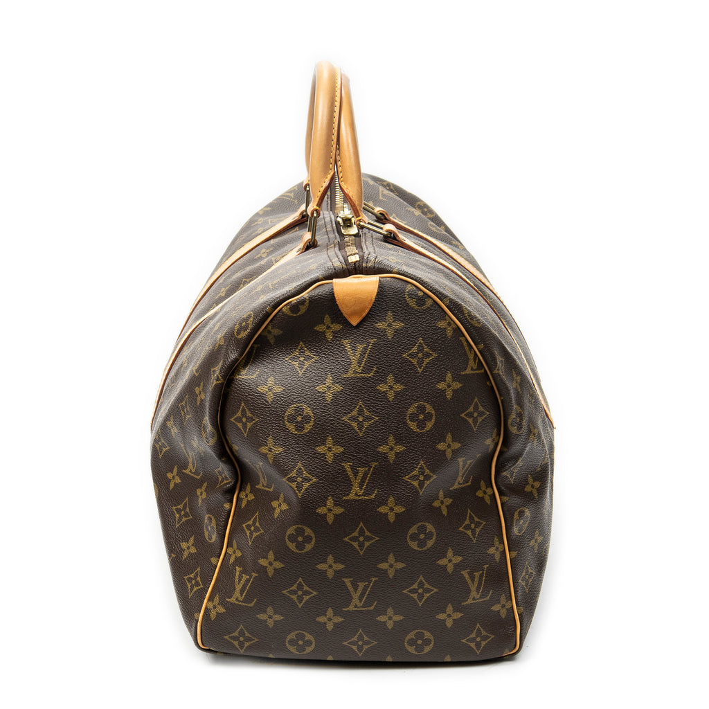 Bolsa de viaje Keepall 50 lona Monogram marrón