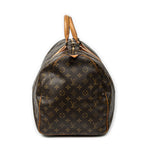 Travel Bag Keepall 55 Brown Monogram Canvas