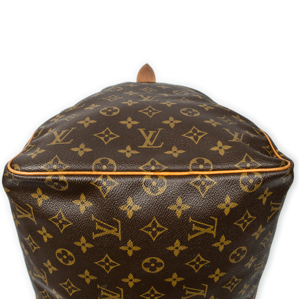 Travel Bag Keepall 55 Brown Monogram Canvas