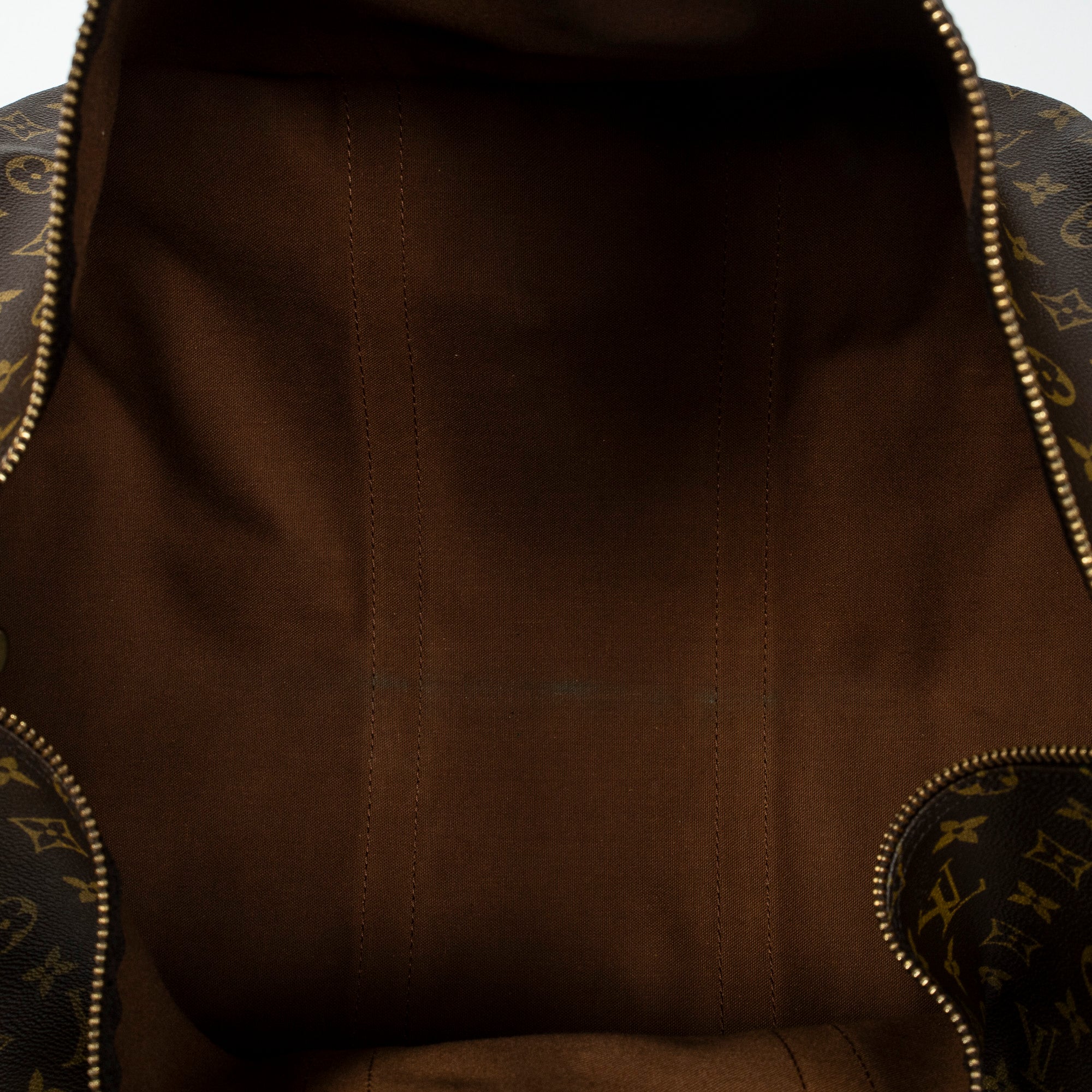 Travel Bag Keepall 55 Brown Monogram Canvas