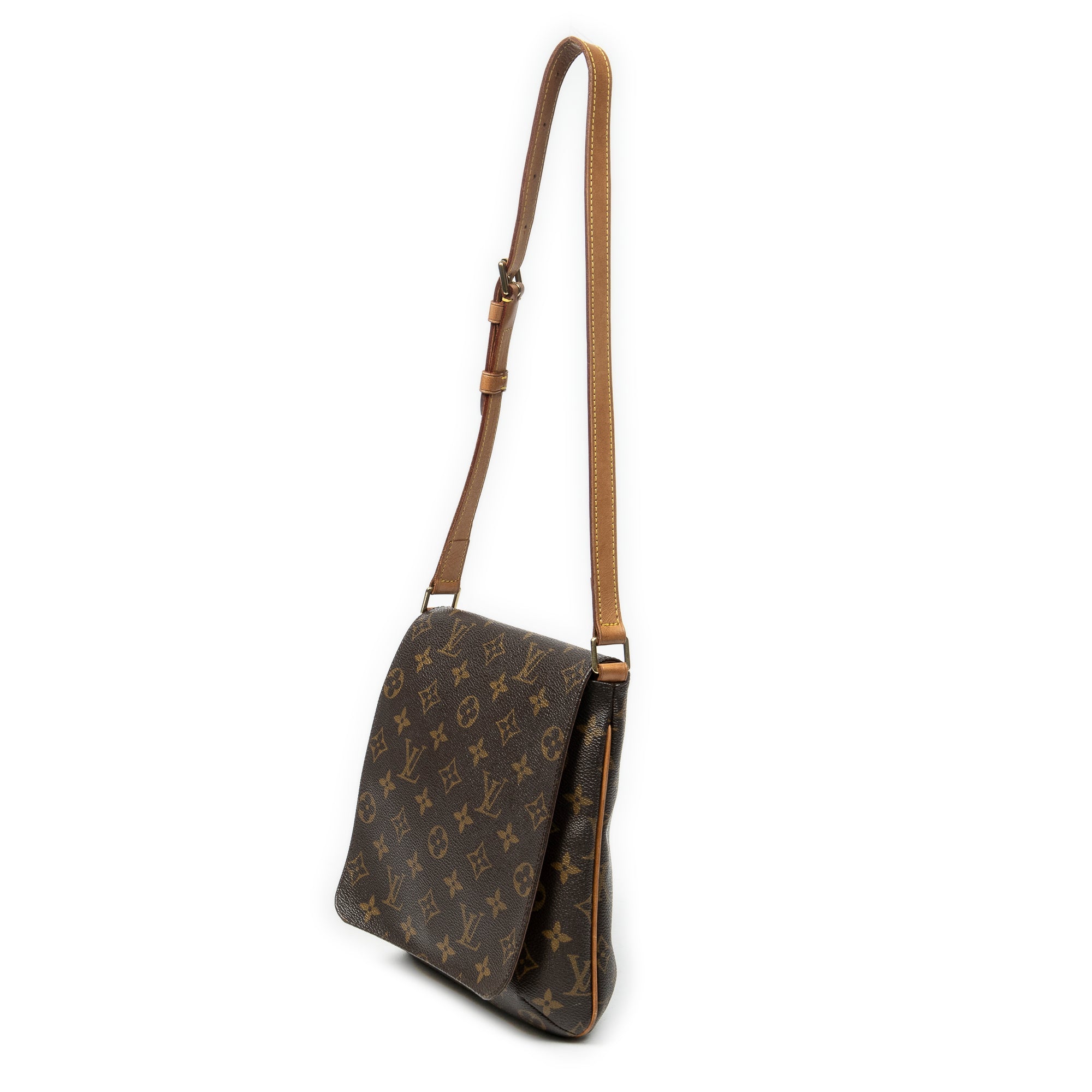 Shoulder Bag Musette Salsa Brown Monogram Canvas