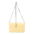 Shoulder Bag Monster Eyes Studded Wallet on Chain Yellow Calfskin Leather