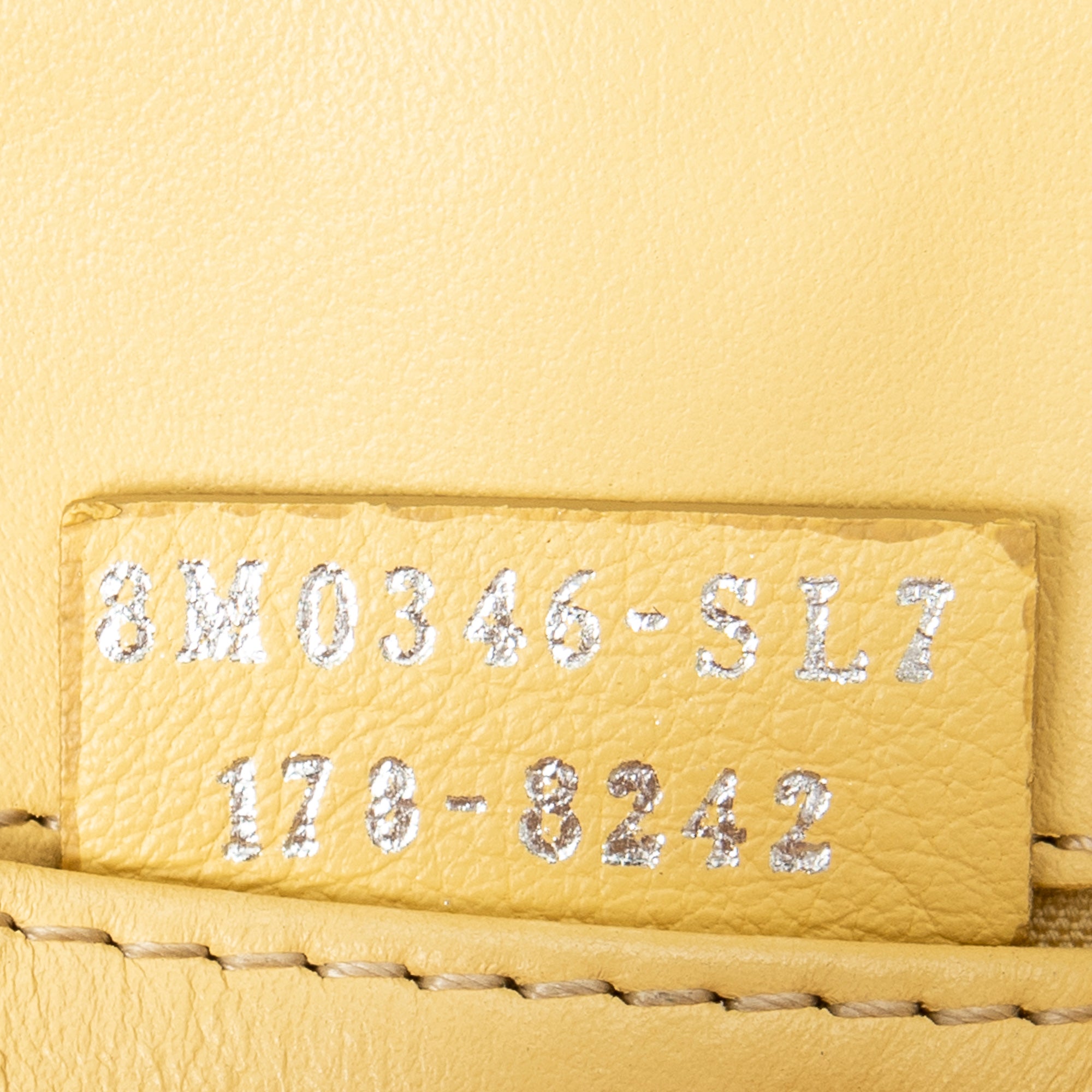 Shoulder Bag Monster Eyes Studded Wallet on Chain Yellow Calfskin Leather