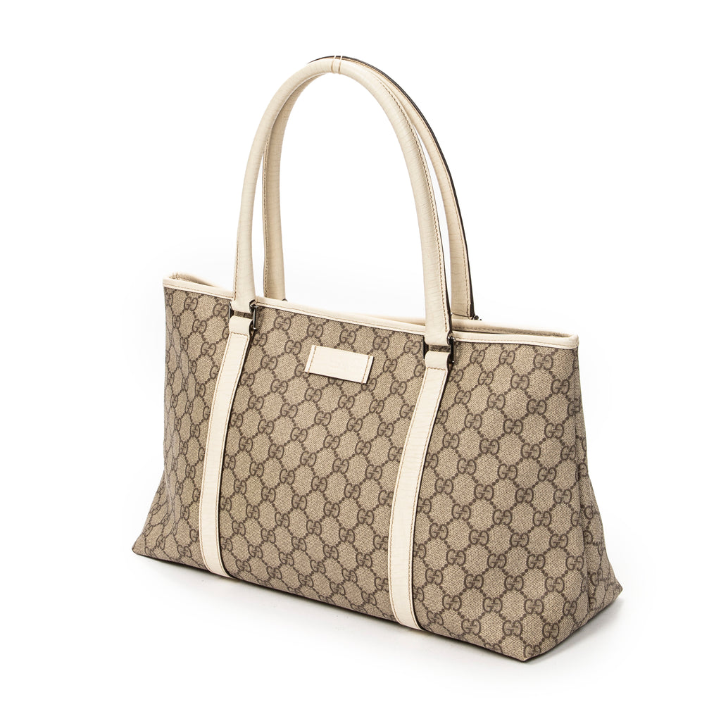 Shoulder Bag Medium Joy Tote Beige Supreme Coated Canvas