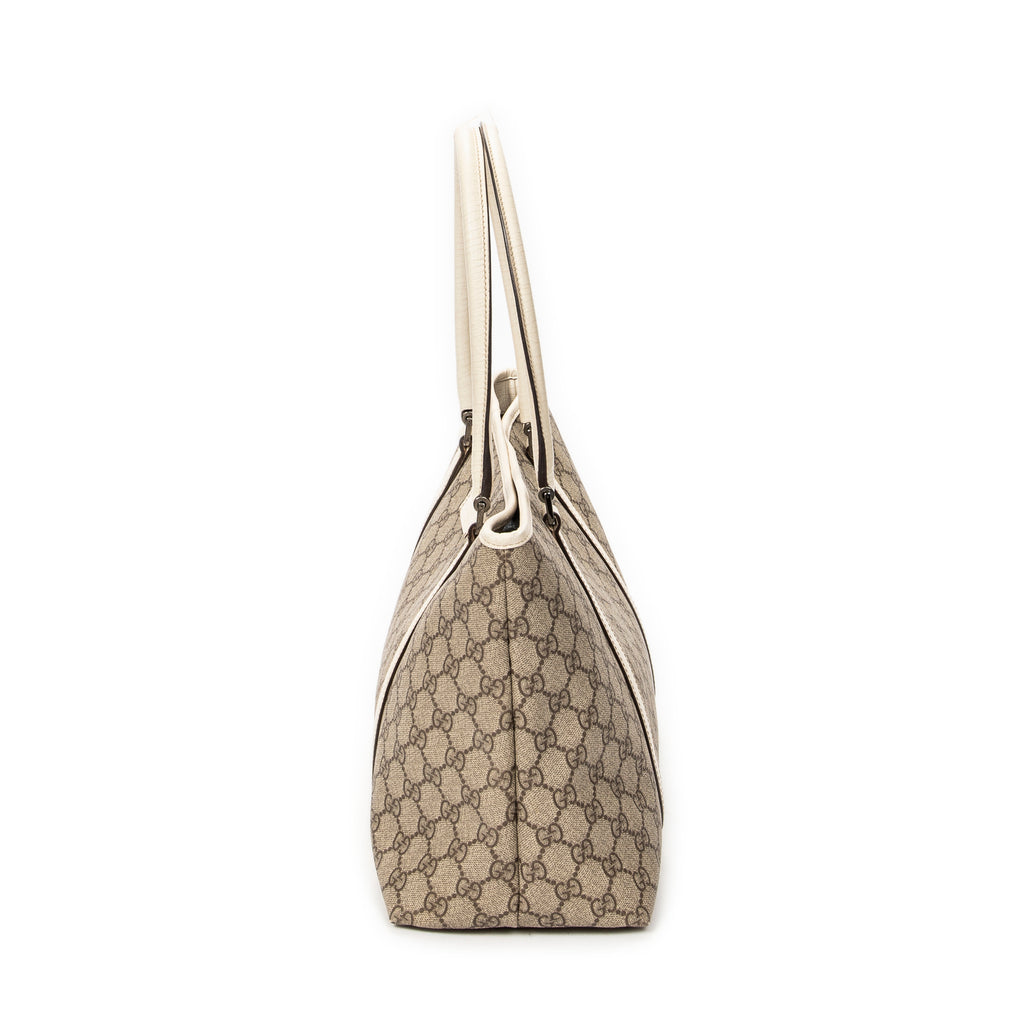 Shoulder Bag Medium Joy Tote Beige Supreme Coated Canvas