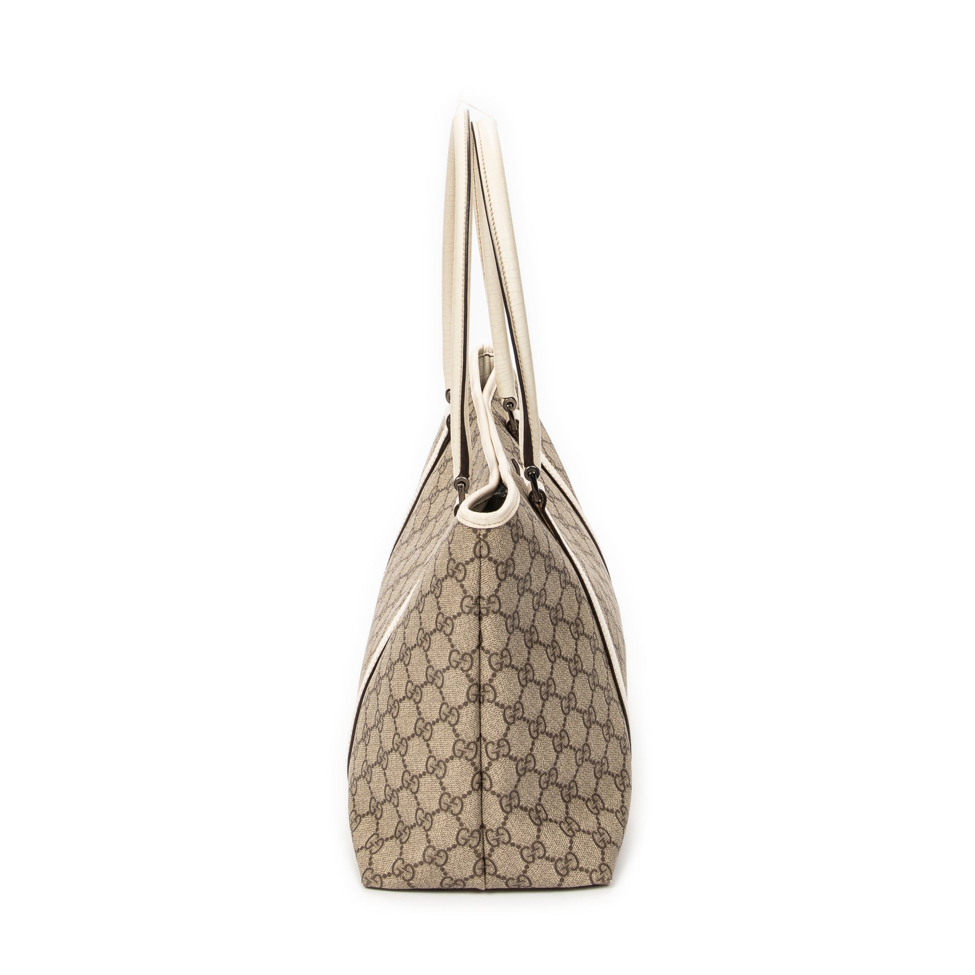 Shoulder Bag Medium Joy Tote Beige Supreme Coated Canvas