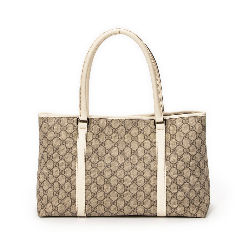 Shoulder Bag Medium Joy Tote Beige Supreme Coated Canvas