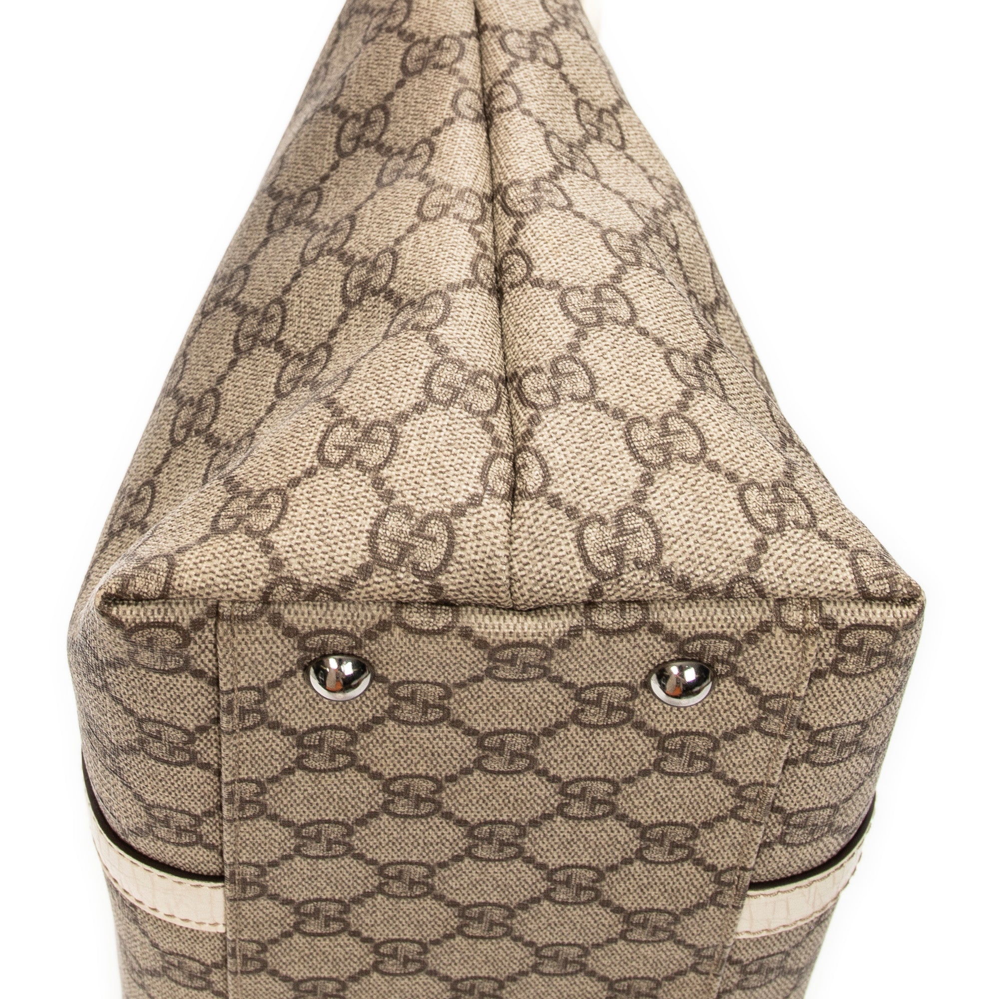 Shoulder Bag Medium Joy Tote Beige Supreme Coated Canvas