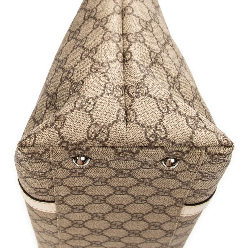 Shoulder Bag Medium Joy Tote Beige Supreme Coated Canvas