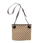 Shoulder Bag Eclipse Square Crossbody Beige Monogrammed Canvas